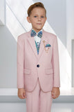 Classic Pink Tuxedo Set For Boys - Lagorii Kids