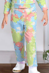 Colourful splash hoddie with pants for girls - Lagorii Kids