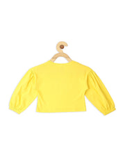Cyber Yellow Top for Girls - Lagorii Kids