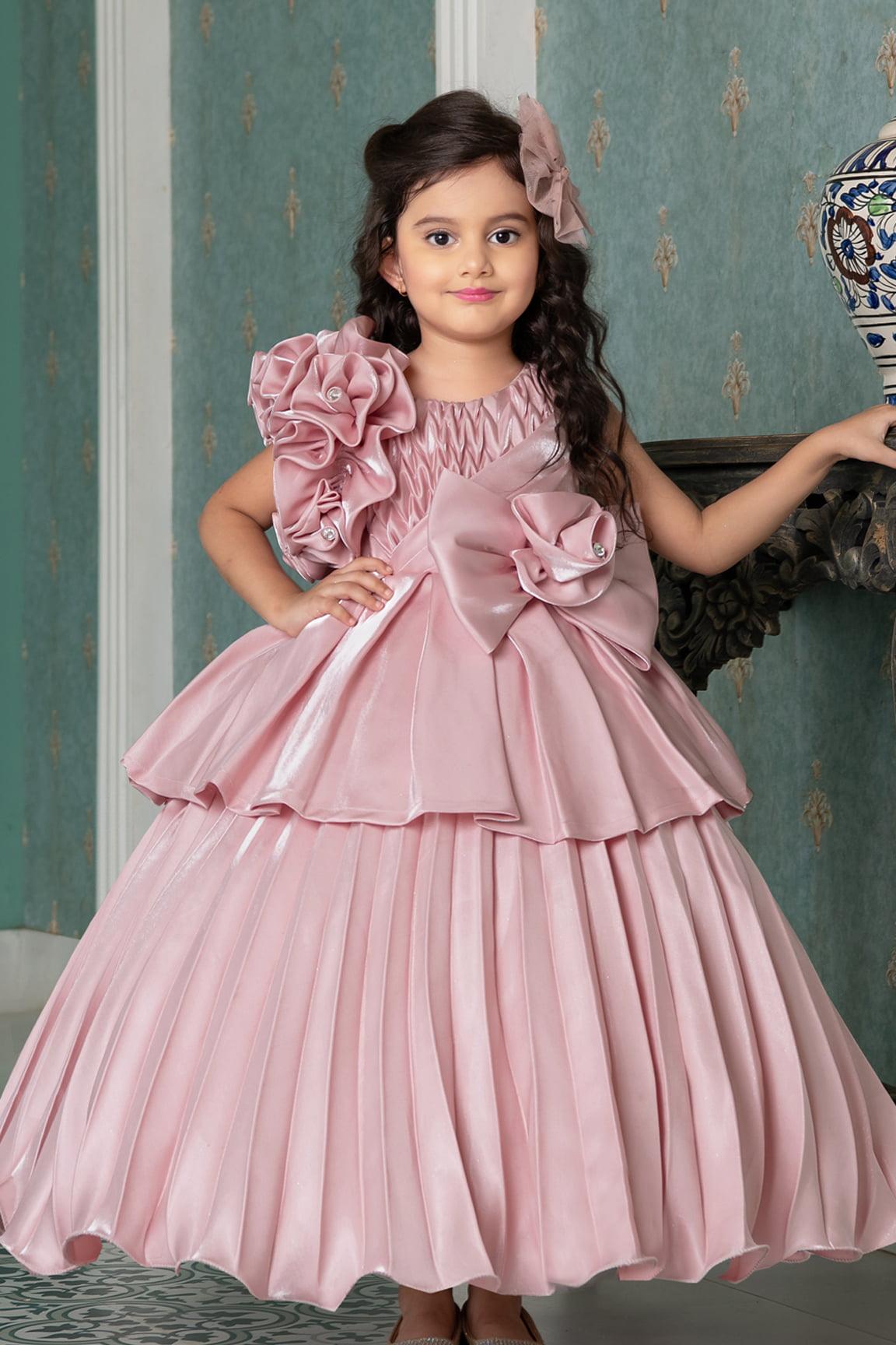 Stylish White Flower Girls Dress For Wedding Party High Neck Baptism Gowns  Tulle Full Sleeve Appliques Kid Holy Communion Gown From 38,53 € | DHgate