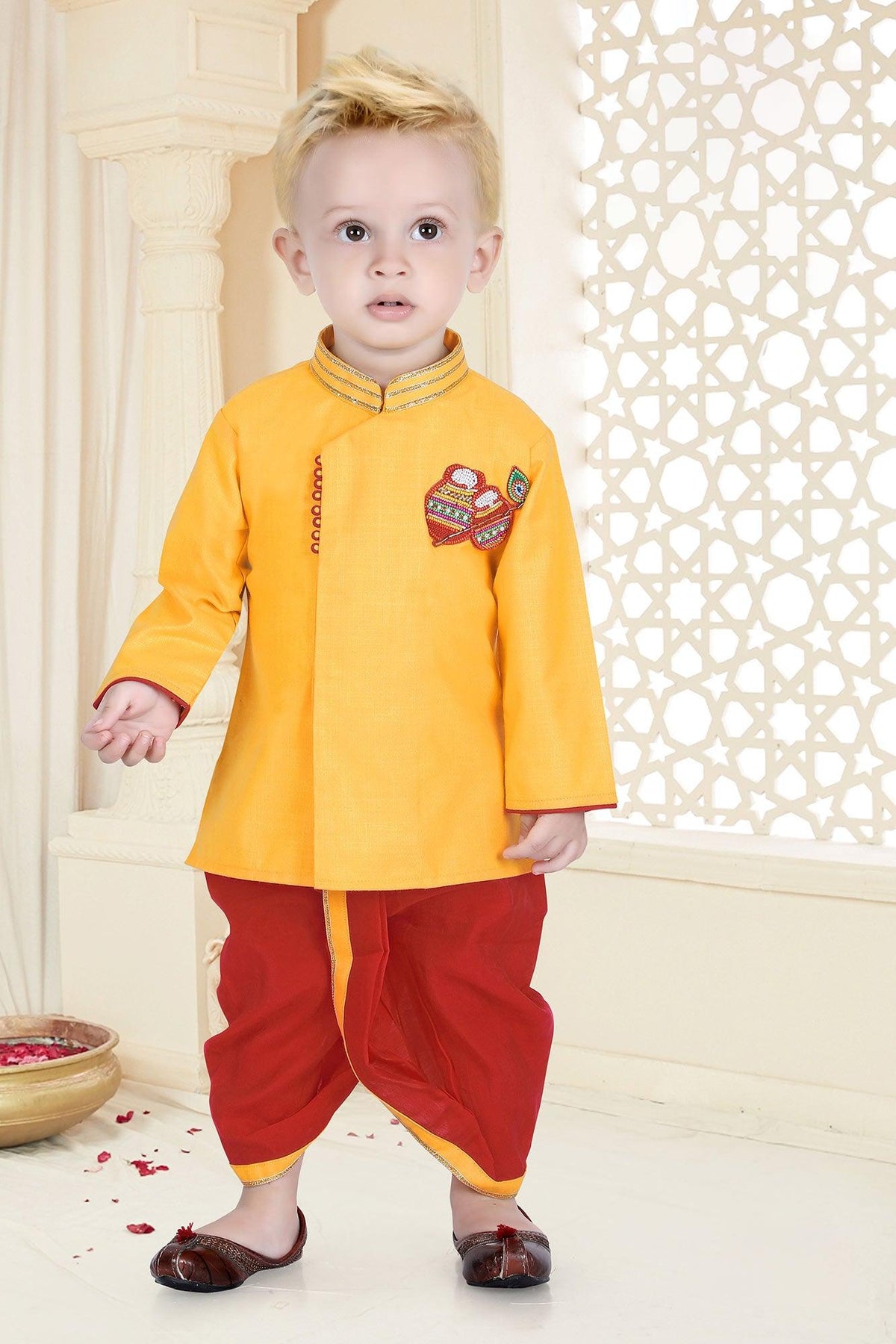 Divine Krishna Janmashtami Adorable Outfit for Kanha - Lagorii Kids