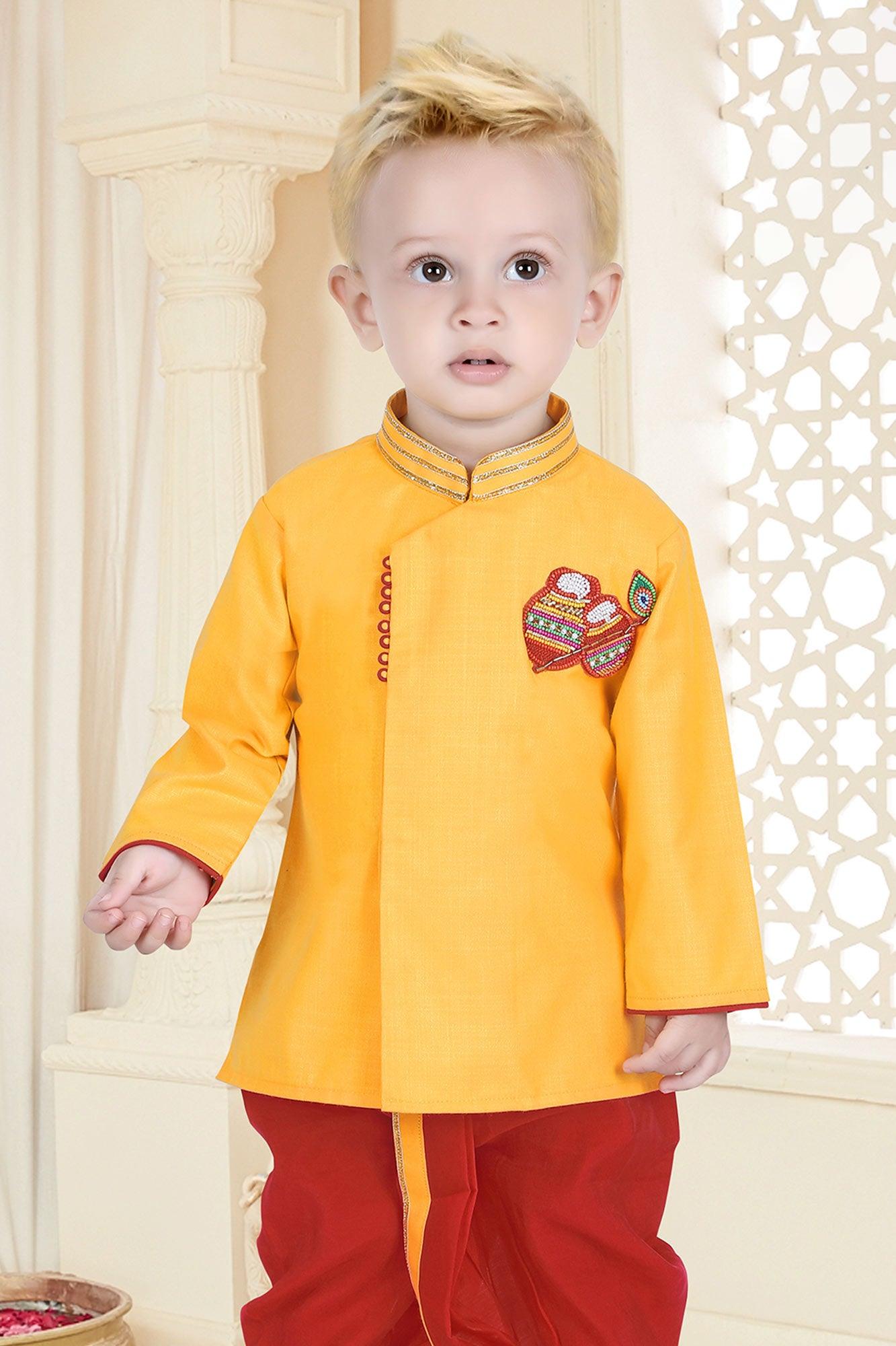 Divine Krishna Janmashtami Adorable Outfit for Kanha - Lagorii Kids