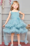 Fancy Blue Tailback Frock for Girls - Lagorii Kids