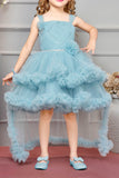 Fancy Blue Tailback Frock for Girls - Lagorii Kids