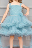 Fancy Blue Tailback Frock for Girls - Lagorii Kids