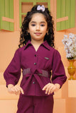 Fancy Magenta Casual Co-ord Set For Girls - Lagorii Kids