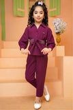 Fancy Magenta Casual Co-ord Set For Girls - Lagorii Kids