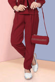 Fancy Maroon Casual Co-ord Set For Girls - Lagorii Kids