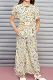 Floral Palazzo Cord Set for Girls - Lagorii Kids