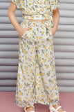 Floral Palazzo Cord Set for Girls - Lagorii Kids
