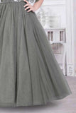 Grey Asymmetric Gown for Girls - Lagorii Kids