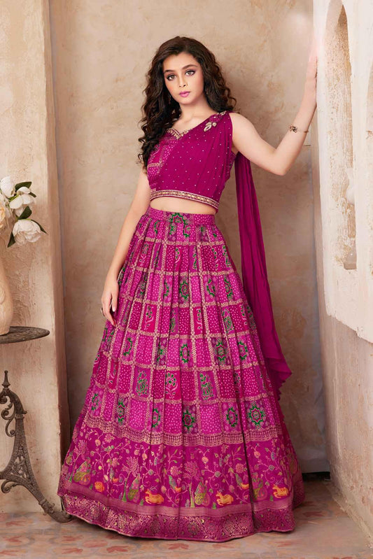 Jaipuri Rajasthani Lehenga Choli - XXL | Cotton lehenga, Crop top skirt,  Rajasthani lehenga choli