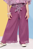 Magenta Printed Palazzo Set for Girls - Lagorii Kids