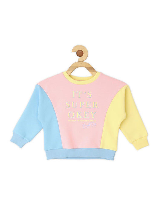 Orchid Tri-Colour Sweat Shirt for Girls - Lagorii Kids