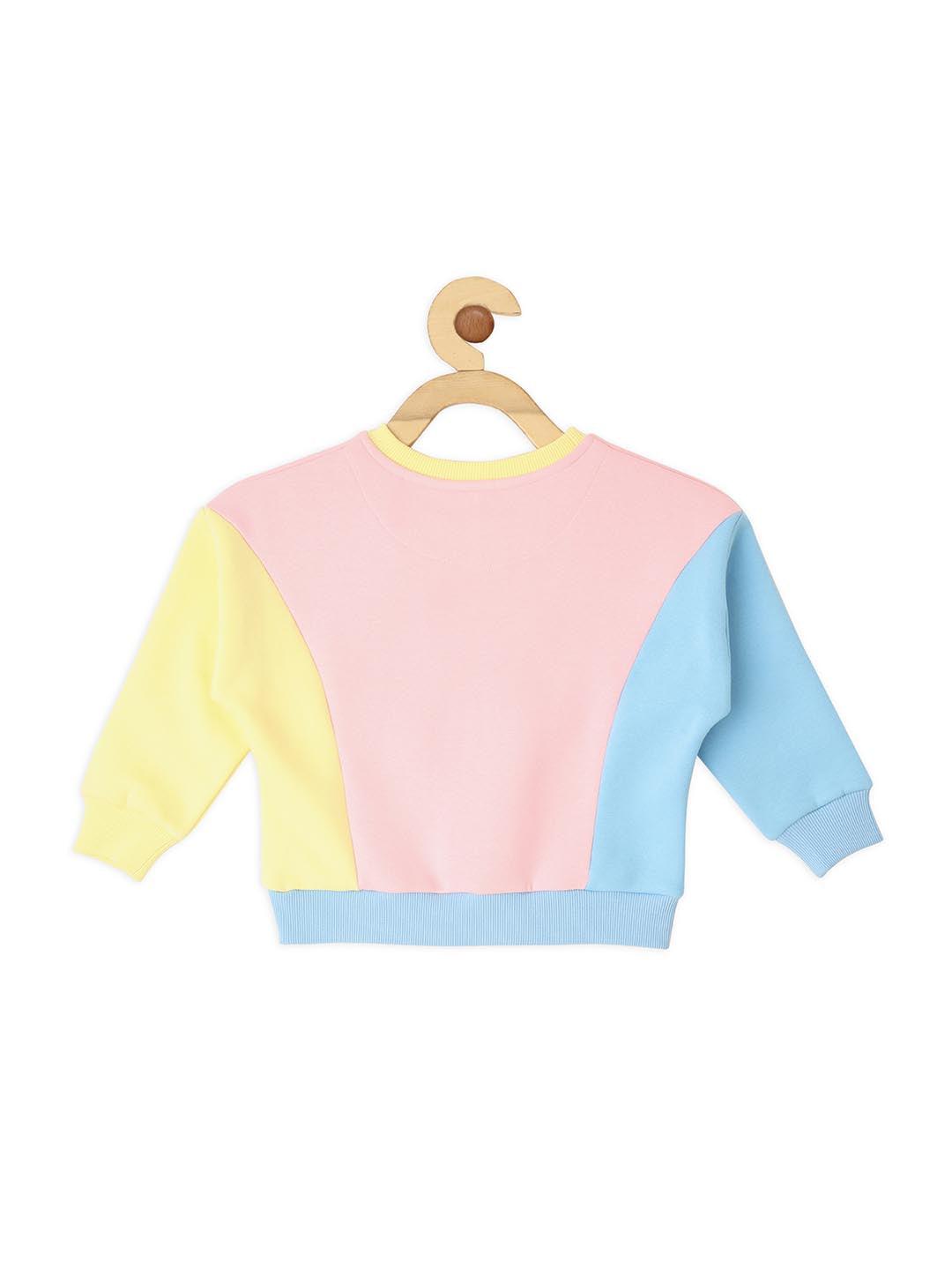 Orchid Tri-Colour Sweat Shirt for Girls - Lagorii Kids