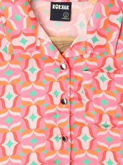 Pink Crop Shirt for Girls - Lagorii Kids