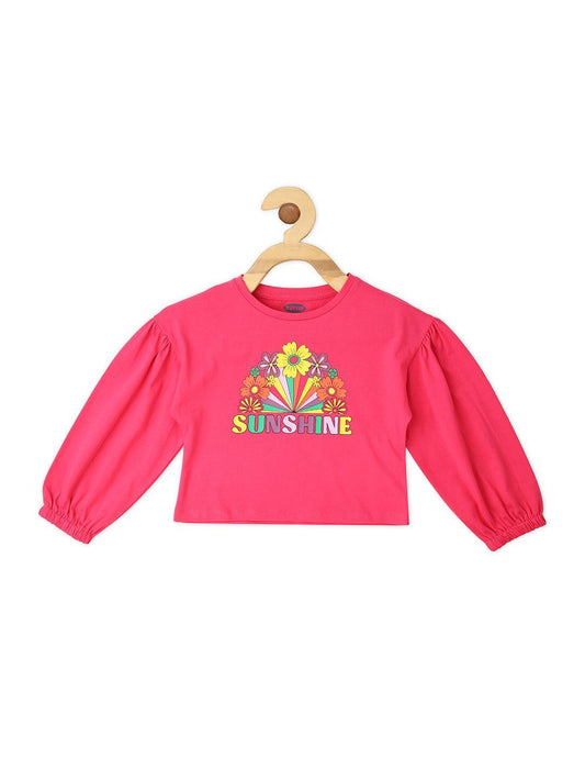 Poppy Pink Top for Girls - Lagorii Kids