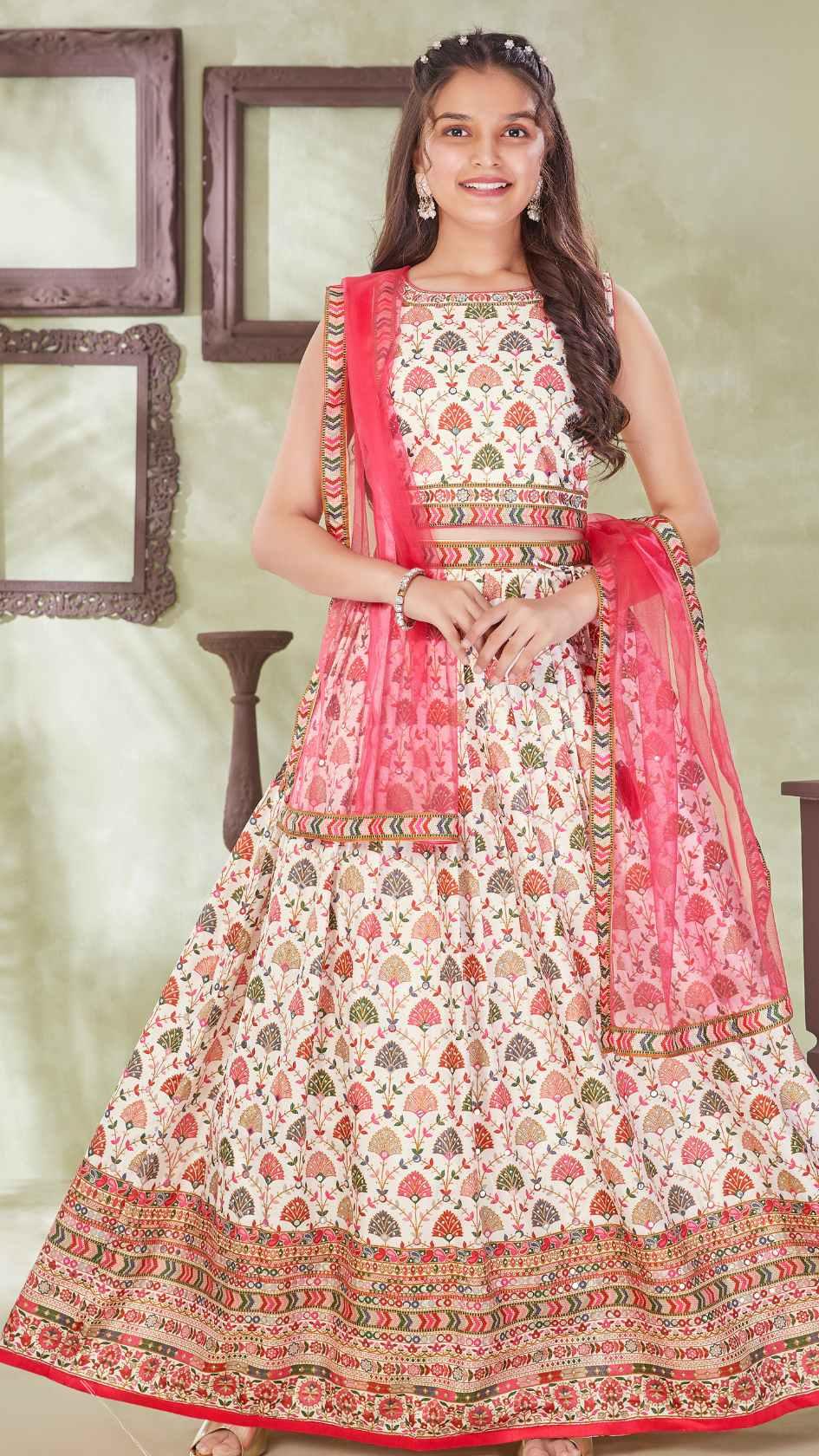 Buy Celebrations Special Pink & Cream Lehenga Saree from Aaha Enna Porutham  (806-G) Online at Best Price in India on Naaptol.com