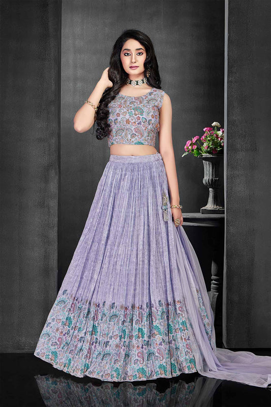 Buy Latest Purple Color Lehenga Choli Online at Best Price – Joshindia