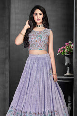 Purple Lehenga Choli for Girls - Lagorii Kids