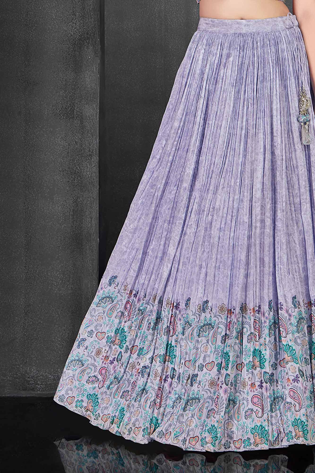 Purple Lehenga Choli for Girls - Lagorii Kids