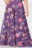 Purple Printed Cord Set for Girls - Lagorii Kids