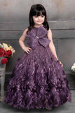 Shinny Purple Gown for Girl - Lagorii Kids