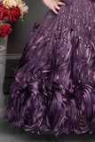 Shinny Purple Gown for Girl - Lagorii Kids