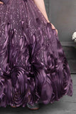 Shinny Purple Gown for Girl - Lagorii Kids