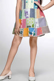 Stylish Cream Cotton Frock With Checks Pattern For Girls - Lagorii Kids