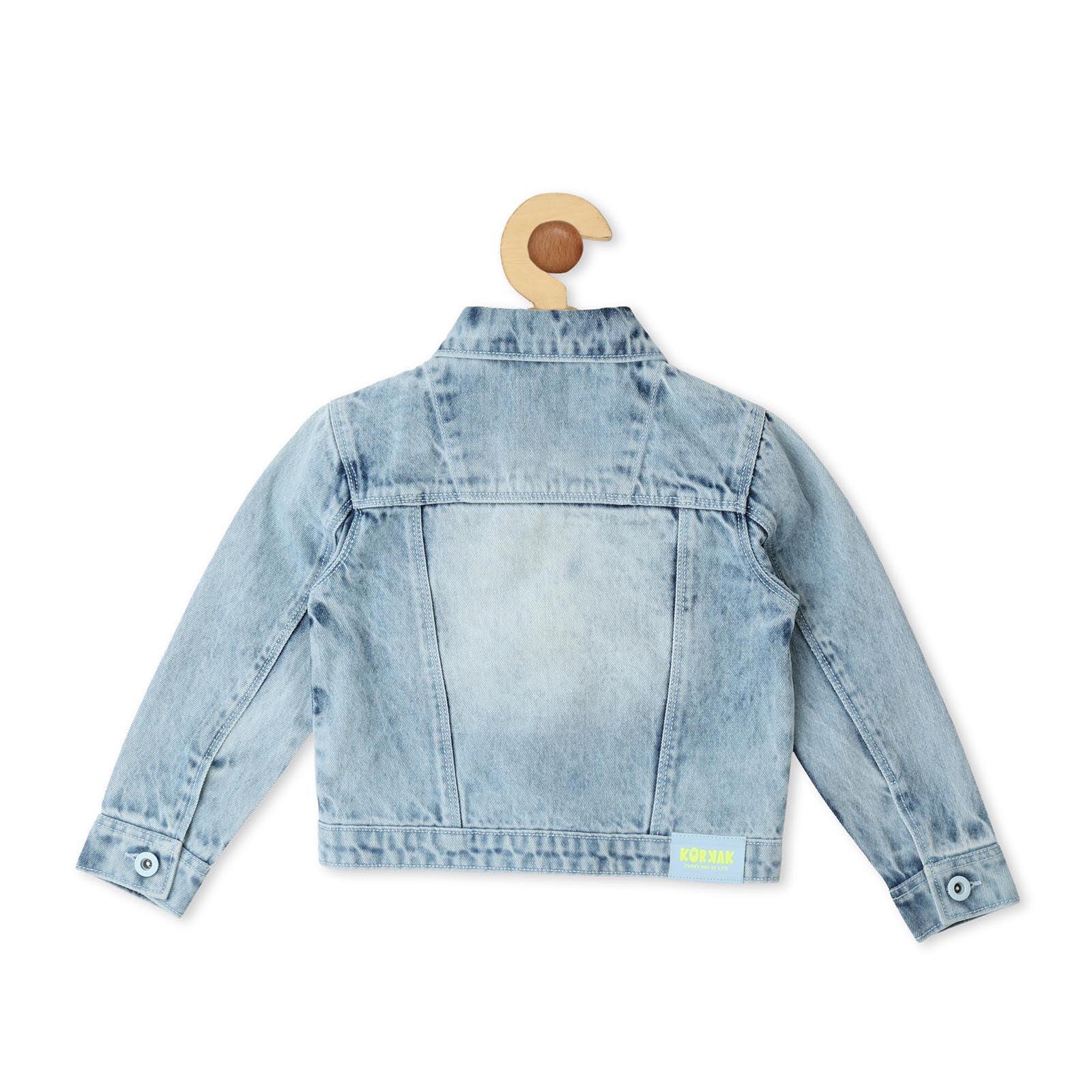 Stylish Denim Jacket for Girls - Lagorii Kids