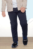 Stylish Printed Peach Blazer With White T-Shirt And Black Pant Set For Boys - Lagorii Kids