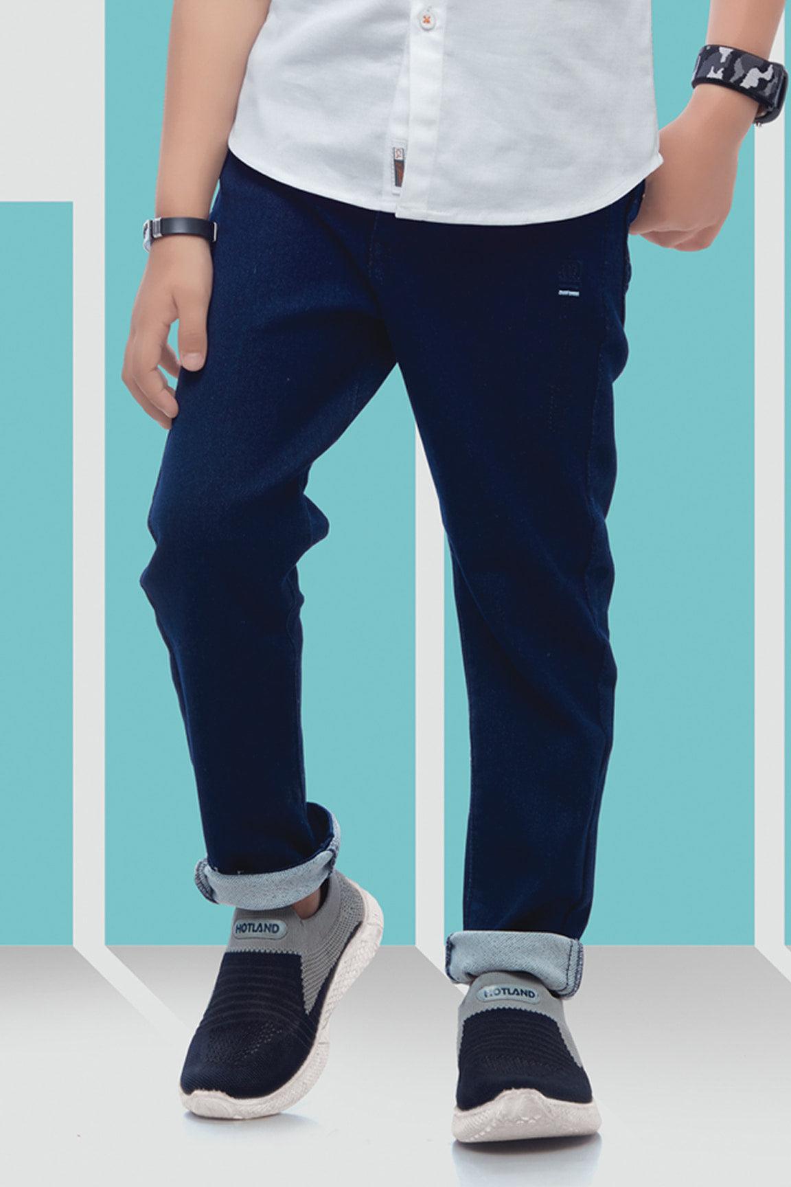 Stylish White Shirt and Blue Pant Set For Boys - Lagorii Kids