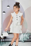 White Printed Dresses for Girls - Lagorii Kids