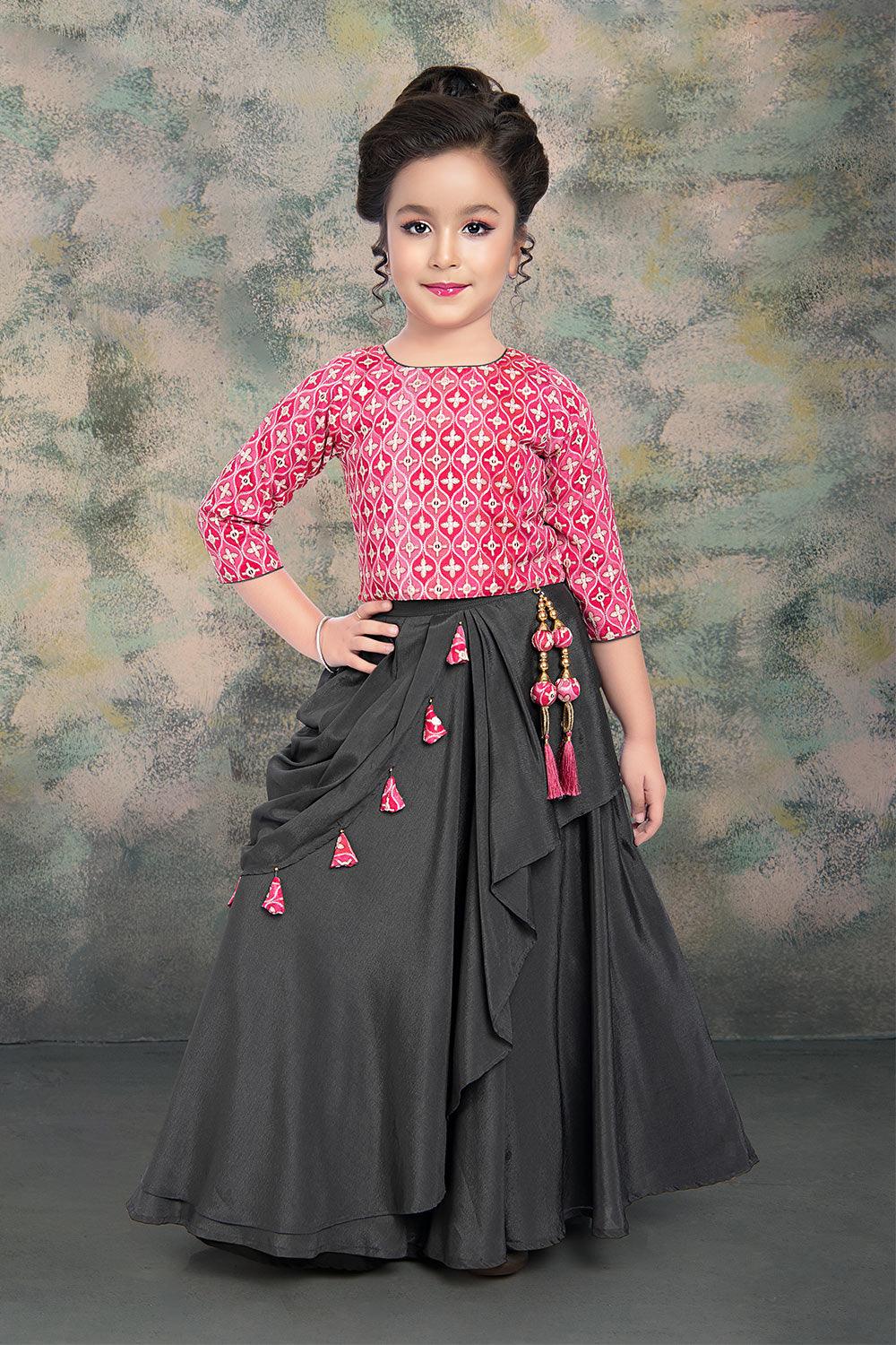 Layered Grey Lehenga and Choli Set | Trending Ethnic and Wedding Wear