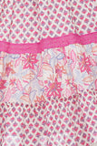 Pink Indie printed full length dress - Lagorii Kids